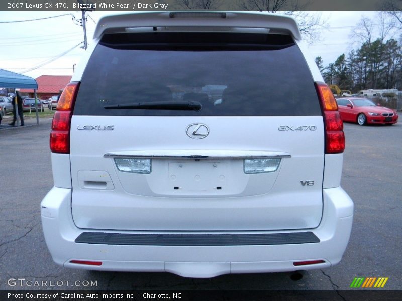 Blizzard White Pearl / Dark Gray 2007 Lexus GX 470