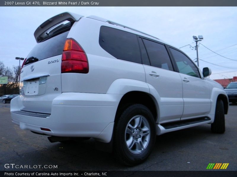 Blizzard White Pearl / Dark Gray 2007 Lexus GX 470