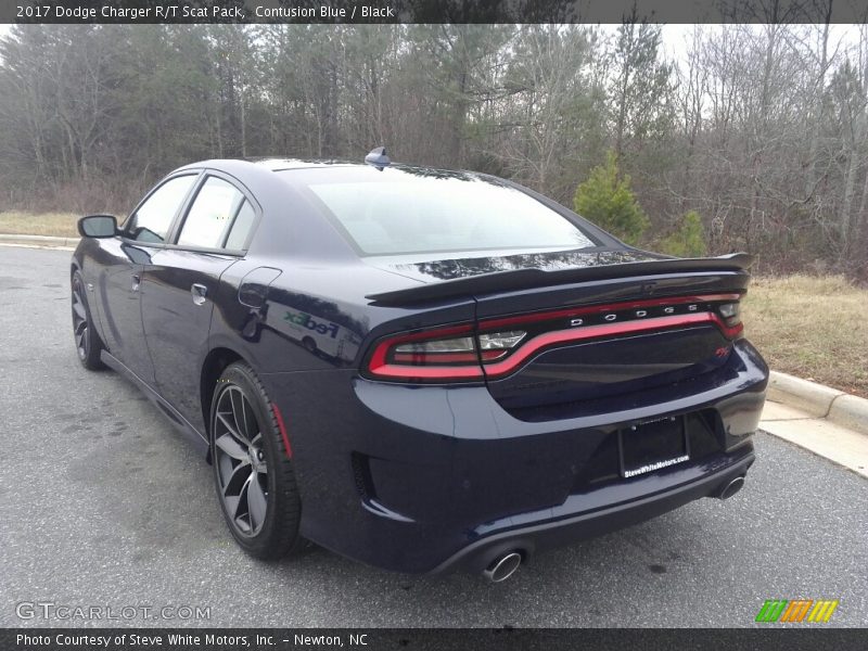 Contusion Blue / Black 2017 Dodge Charger R/T Scat Pack