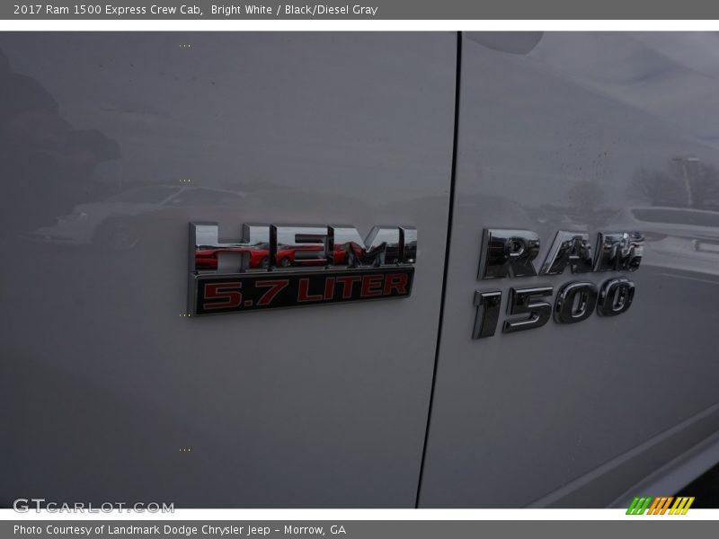 Bright White / Black/Diesel Gray 2017 Ram 1500 Express Crew Cab