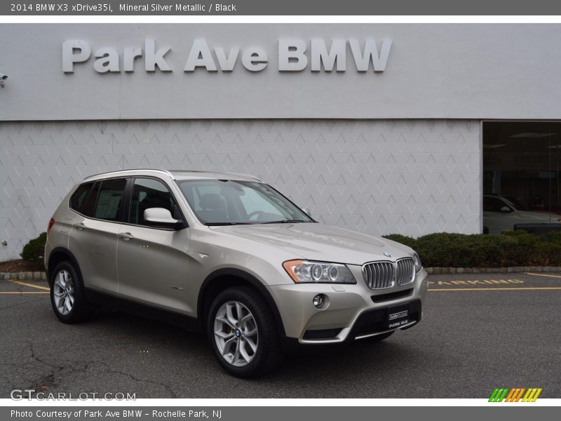 Mineral Silver Metallic / Black 2014 BMW X3 xDrive35i