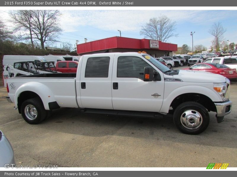 Oxford White / Steel 2015 Ford F350 Super Duty XLT Crew Cab 4x4 DRW