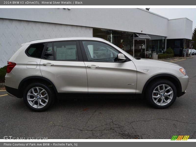 Mineral Silver Metallic / Black 2014 BMW X3 xDrive35i