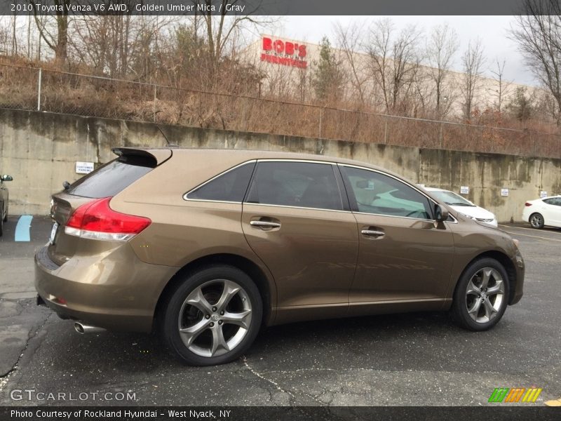 Golden Umber Mica / Gray 2010 Toyota Venza V6 AWD