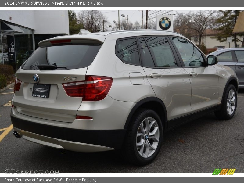 Mineral Silver Metallic / Black 2014 BMW X3 xDrive35i