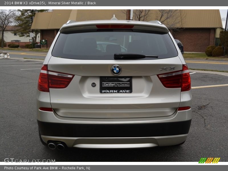 Mineral Silver Metallic / Black 2014 BMW X3 xDrive35i