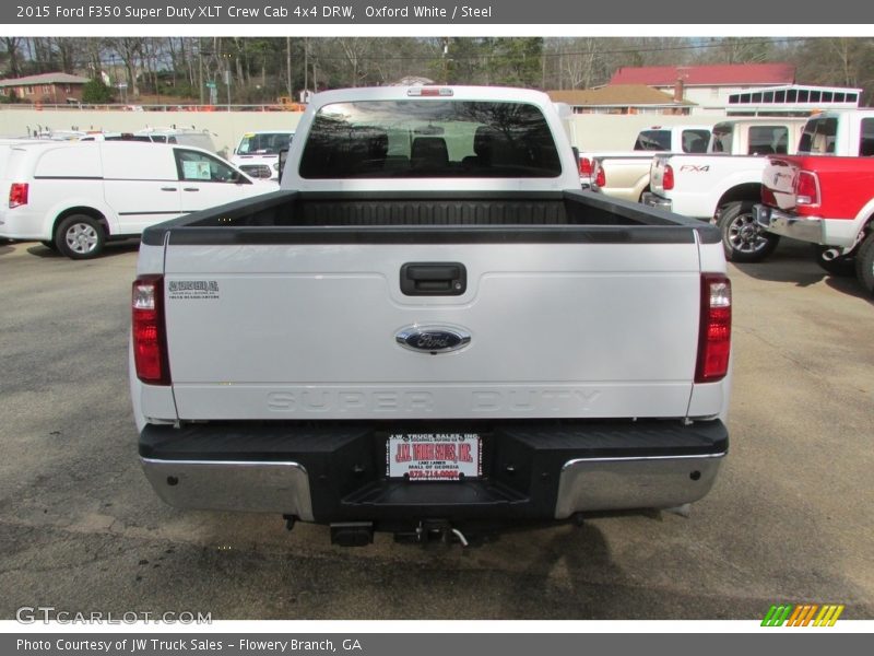 Oxford White / Steel 2015 Ford F350 Super Duty XLT Crew Cab 4x4 DRW