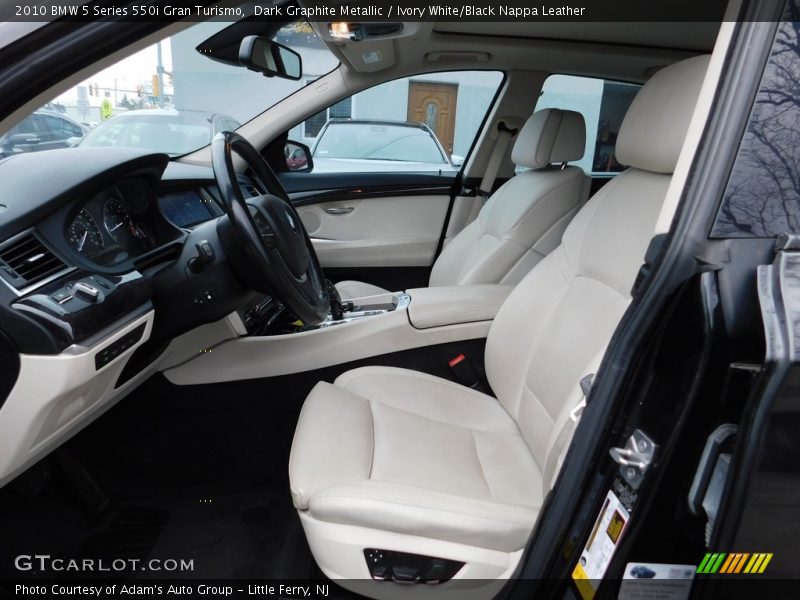 Dark Graphite Metallic / Ivory White/Black Nappa Leather 2010 BMW 5 Series 550i Gran Turismo
