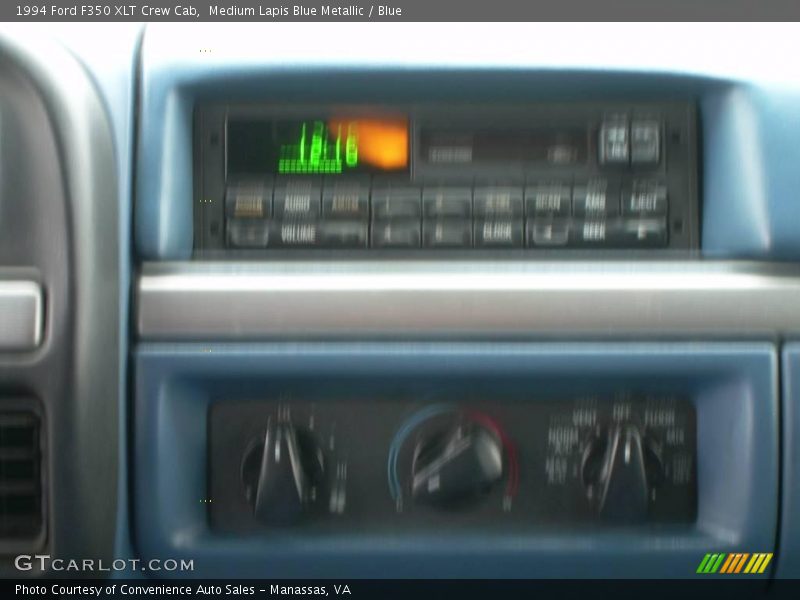 Medium Lapis Blue Metallic / Blue 1994 Ford F350 XLT Crew Cab