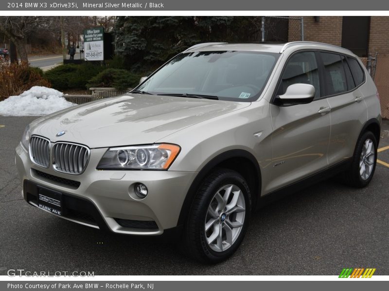 Mineral Silver Metallic / Black 2014 BMW X3 xDrive35i