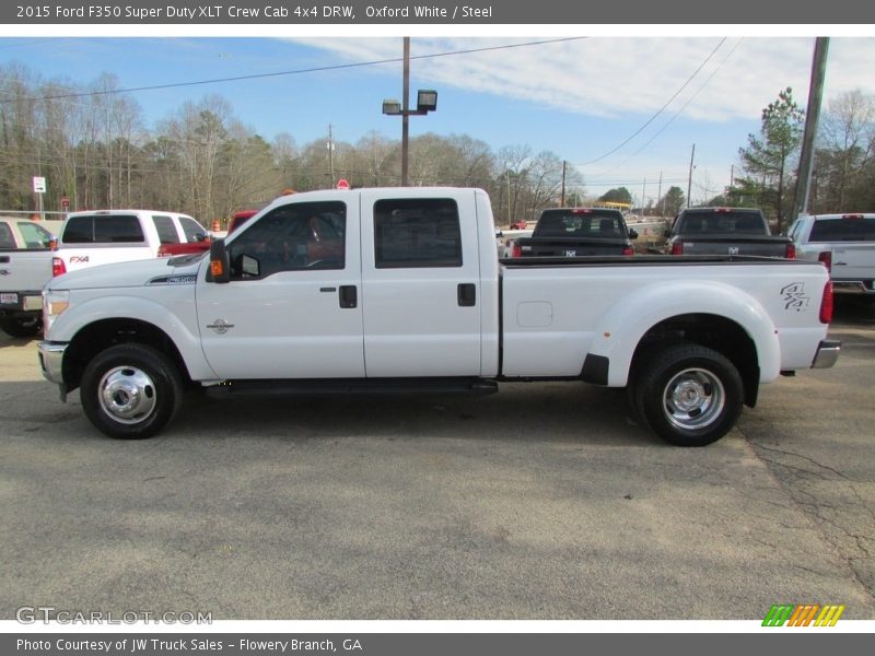 Oxford White / Steel 2015 Ford F350 Super Duty XLT Crew Cab 4x4 DRW