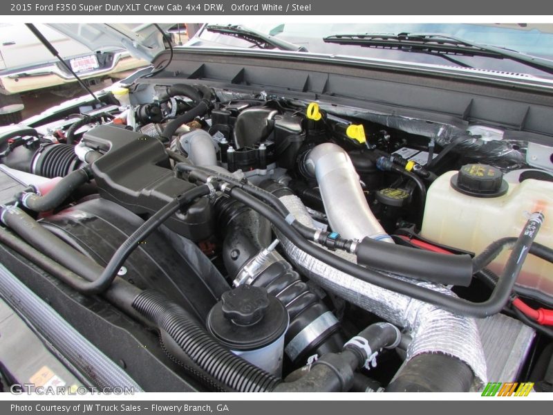 Oxford White / Steel 2015 Ford F350 Super Duty XLT Crew Cab 4x4 DRW