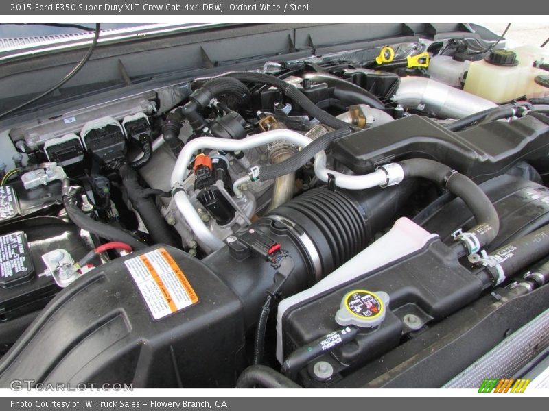 Oxford White / Steel 2015 Ford F350 Super Duty XLT Crew Cab 4x4 DRW