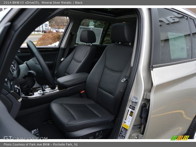 Mineral Silver Metallic / Black 2014 BMW X3 xDrive35i