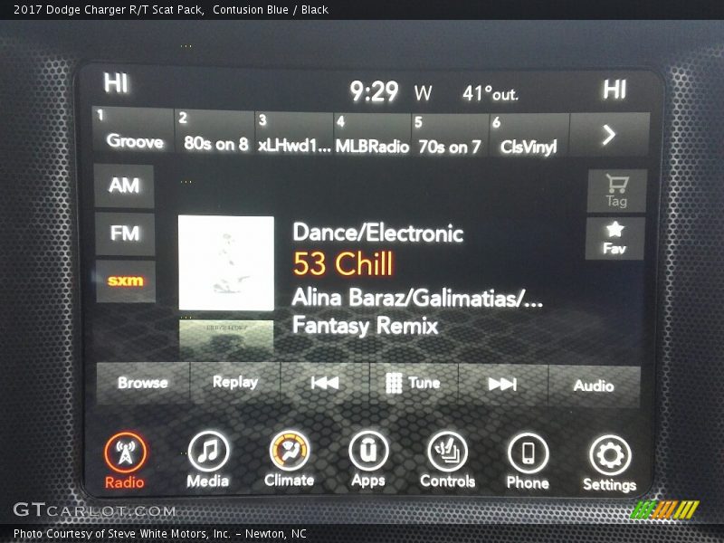 Contusion Blue / Black 2017 Dodge Charger R/T Scat Pack