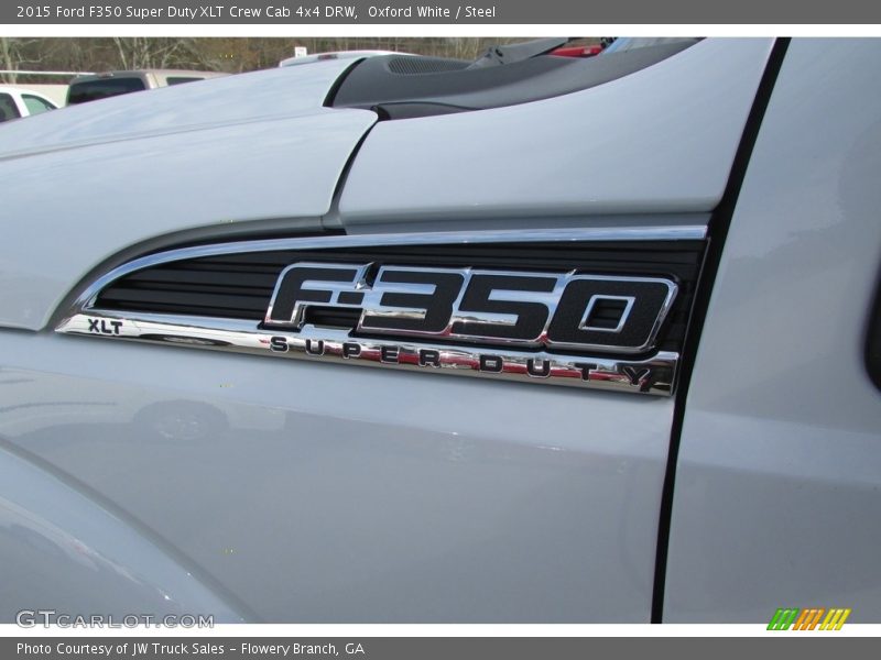Oxford White / Steel 2015 Ford F350 Super Duty XLT Crew Cab 4x4 DRW