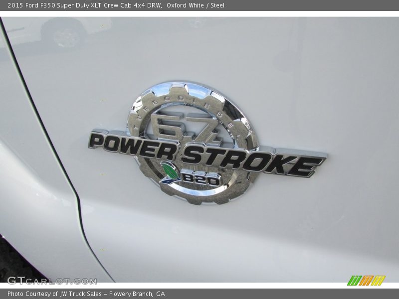 Oxford White / Steel 2015 Ford F350 Super Duty XLT Crew Cab 4x4 DRW