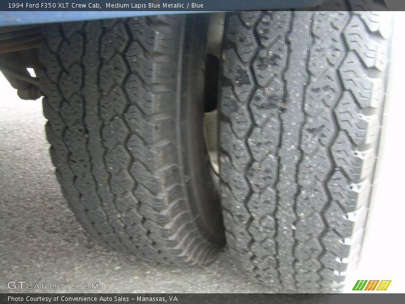 Medium Lapis Blue Metallic / Blue 1994 Ford F350 XLT Crew Cab