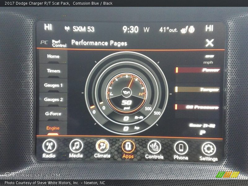 Controls of 2017 Charger R/T Scat Pack