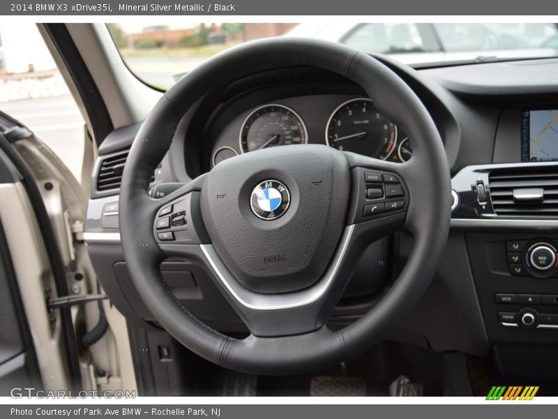 Mineral Silver Metallic / Black 2014 BMW X3 xDrive35i