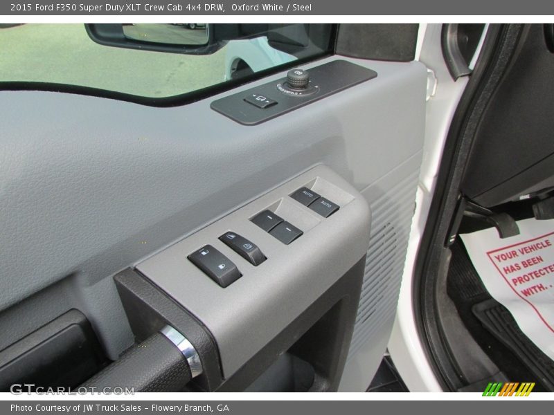Oxford White / Steel 2015 Ford F350 Super Duty XLT Crew Cab 4x4 DRW