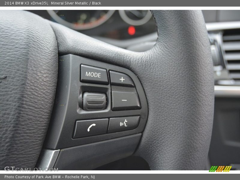 Mineral Silver Metallic / Black 2014 BMW X3 xDrive35i