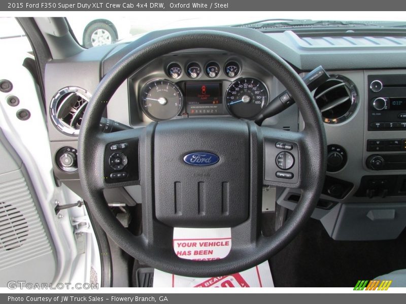 Oxford White / Steel 2015 Ford F350 Super Duty XLT Crew Cab 4x4 DRW
