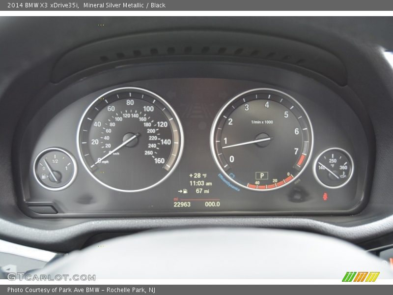 Mineral Silver Metallic / Black 2014 BMW X3 xDrive35i