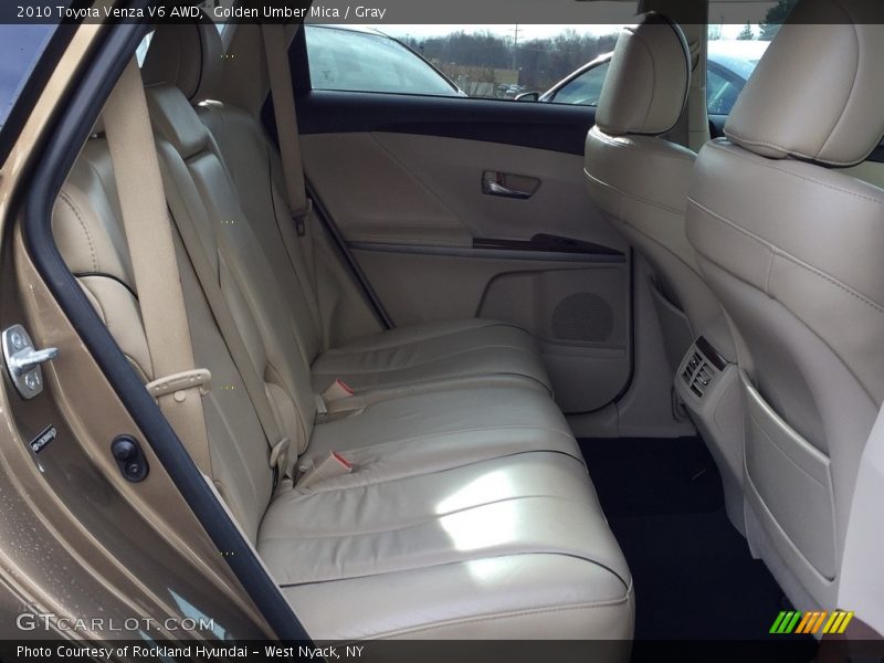 Golden Umber Mica / Gray 2010 Toyota Venza V6 AWD