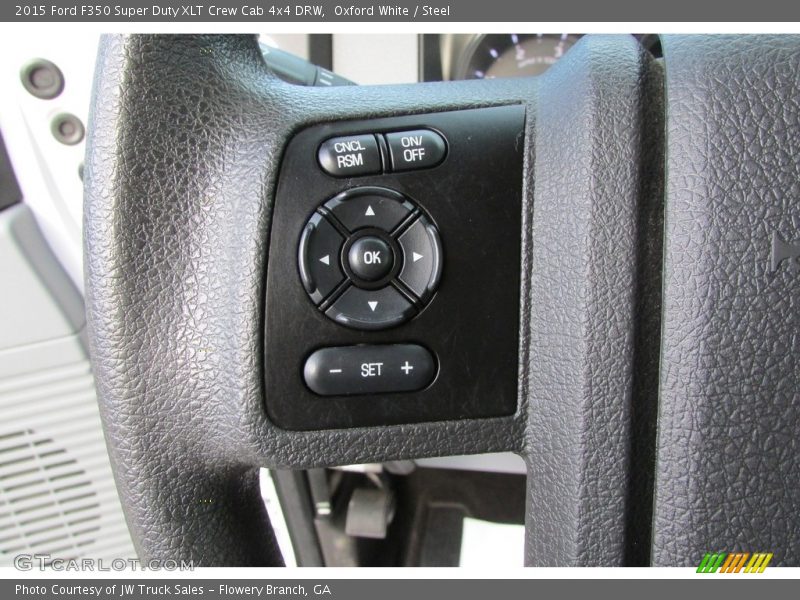 Oxford White / Steel 2015 Ford F350 Super Duty XLT Crew Cab 4x4 DRW