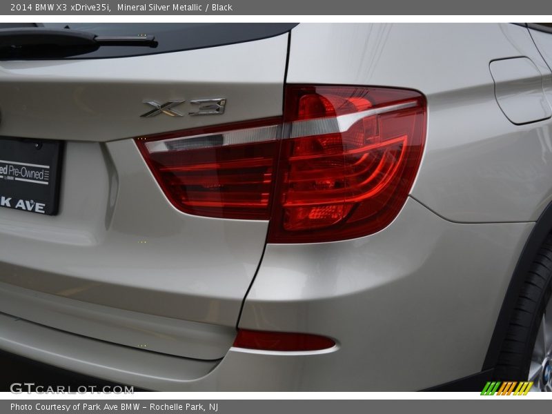 Mineral Silver Metallic / Black 2014 BMW X3 xDrive35i