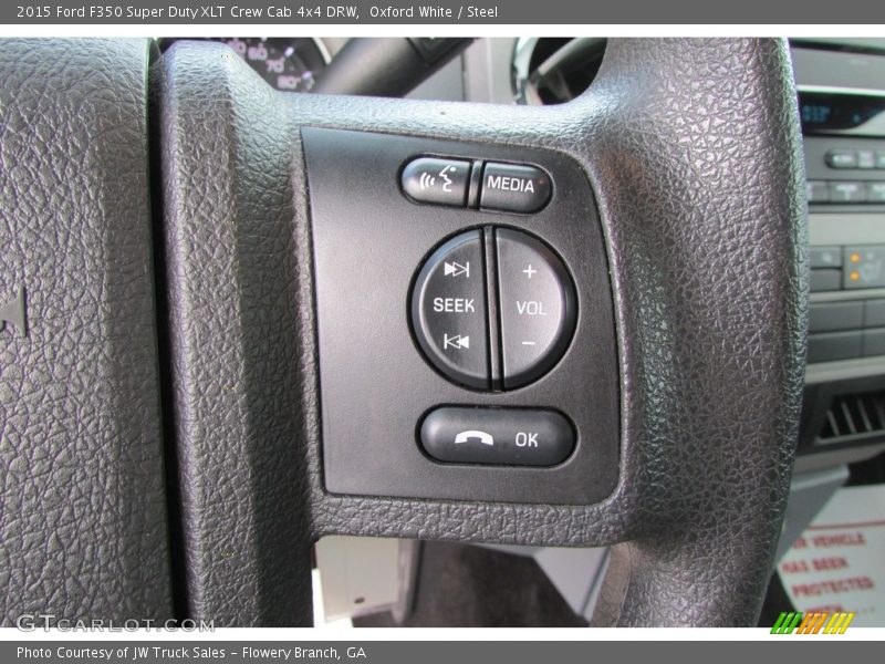 Oxford White / Steel 2015 Ford F350 Super Duty XLT Crew Cab 4x4 DRW