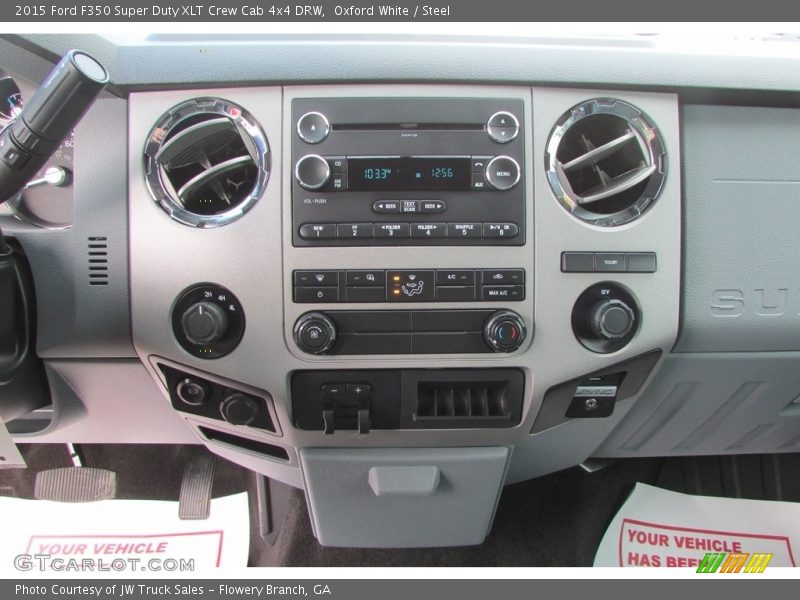 Oxford White / Steel 2015 Ford F350 Super Duty XLT Crew Cab 4x4 DRW
