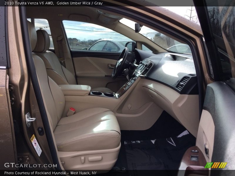 Golden Umber Mica / Gray 2010 Toyota Venza V6 AWD