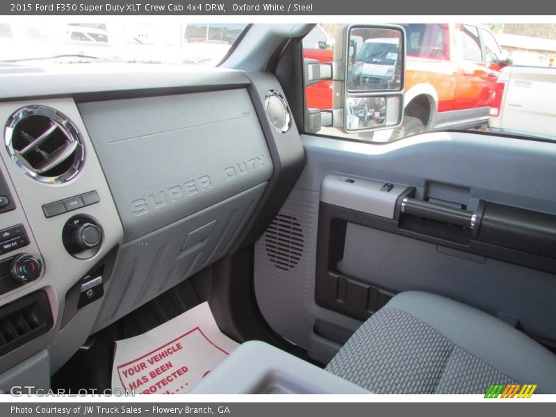 Oxford White / Steel 2015 Ford F350 Super Duty XLT Crew Cab 4x4 DRW