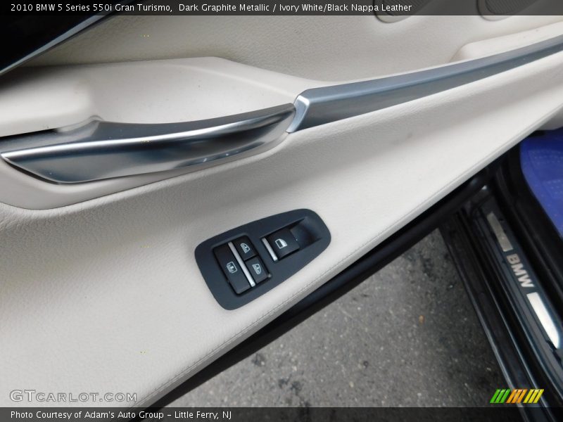 Dark Graphite Metallic / Ivory White/Black Nappa Leather 2010 BMW 5 Series 550i Gran Turismo