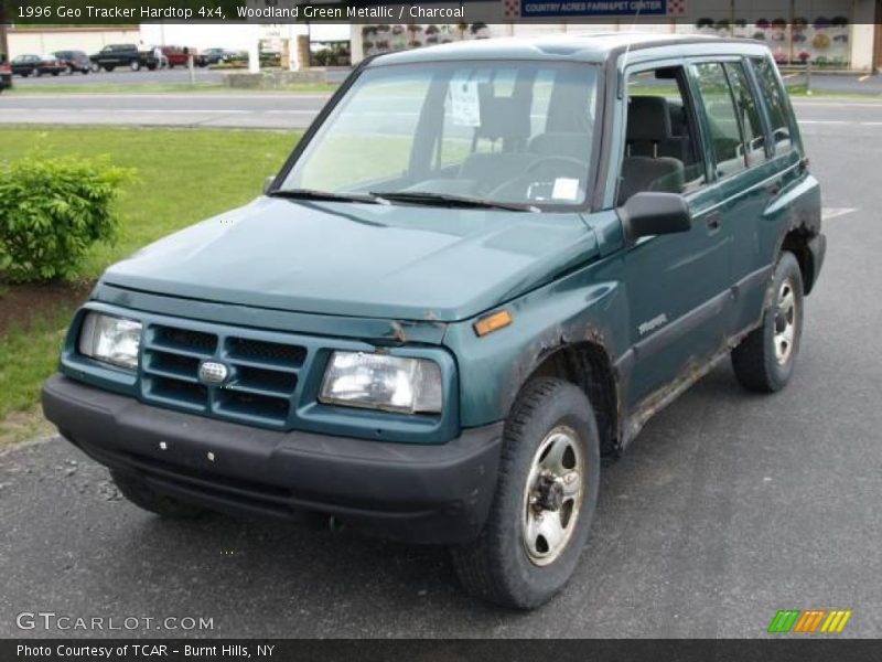 Woodland Green Metallic / Charcoal 1996 Geo Tracker Hardtop 4x4