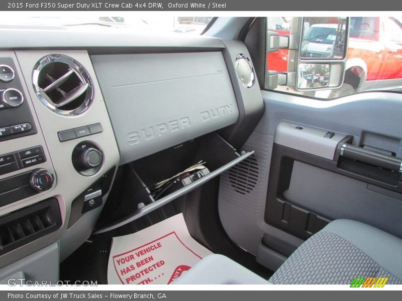 Oxford White / Steel 2015 Ford F350 Super Duty XLT Crew Cab 4x4 DRW