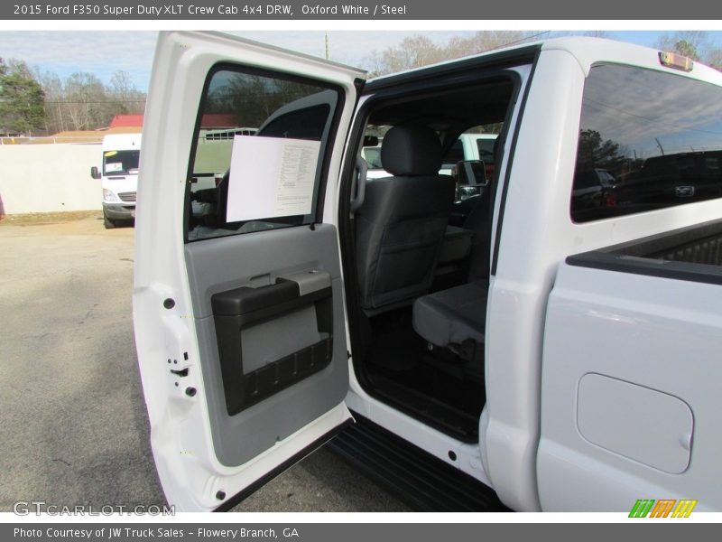 Oxford White / Steel 2015 Ford F350 Super Duty XLT Crew Cab 4x4 DRW