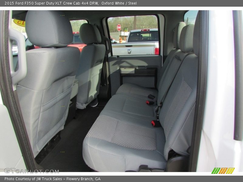 Oxford White / Steel 2015 Ford F350 Super Duty XLT Crew Cab 4x4 DRW