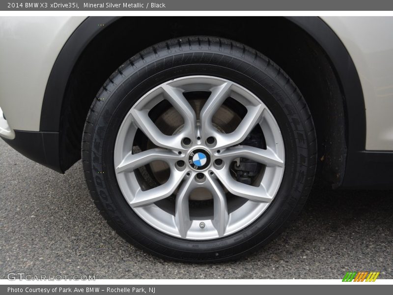 Mineral Silver Metallic / Black 2014 BMW X3 xDrive35i