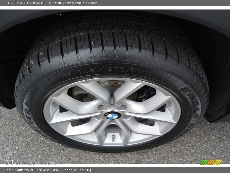 Mineral Silver Metallic / Black 2014 BMW X3 xDrive35i