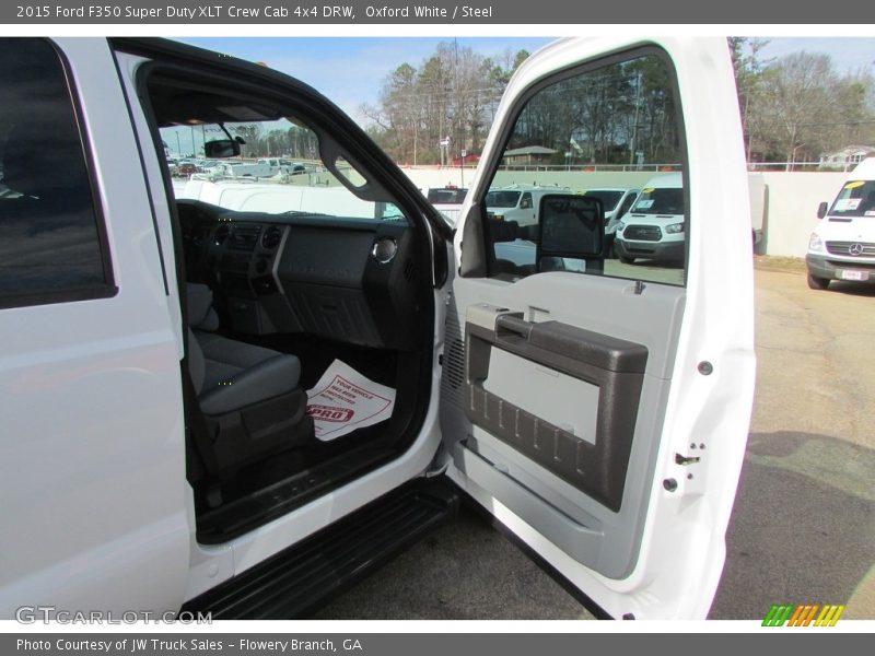 Oxford White / Steel 2015 Ford F350 Super Duty XLT Crew Cab 4x4 DRW