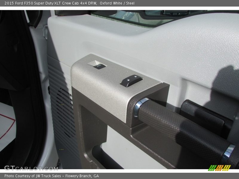 Oxford White / Steel 2015 Ford F350 Super Duty XLT Crew Cab 4x4 DRW