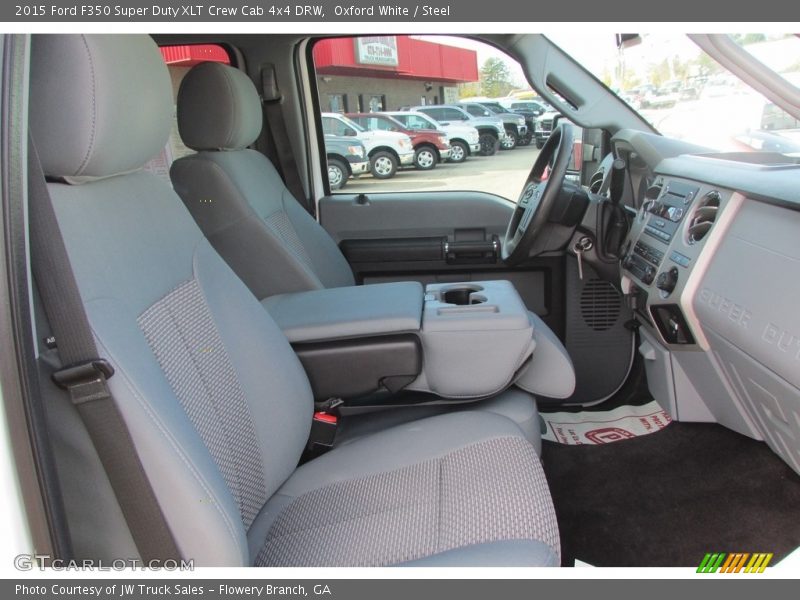 Oxford White / Steel 2015 Ford F350 Super Duty XLT Crew Cab 4x4 DRW