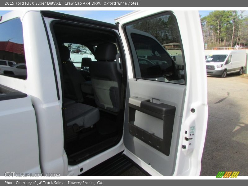 Oxford White / Steel 2015 Ford F350 Super Duty XLT Crew Cab 4x4 DRW