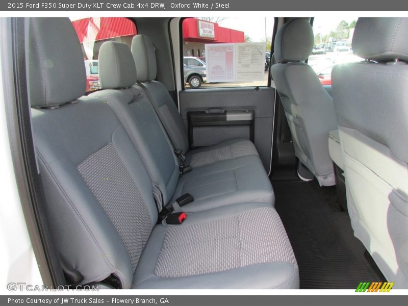 Oxford White / Steel 2015 Ford F350 Super Duty XLT Crew Cab 4x4 DRW