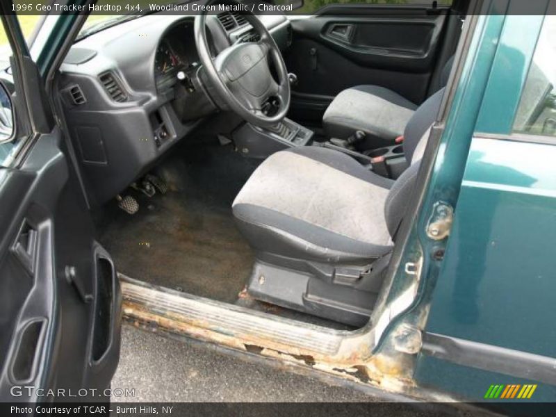 Woodland Green Metallic / Charcoal 1996 Geo Tracker Hardtop 4x4