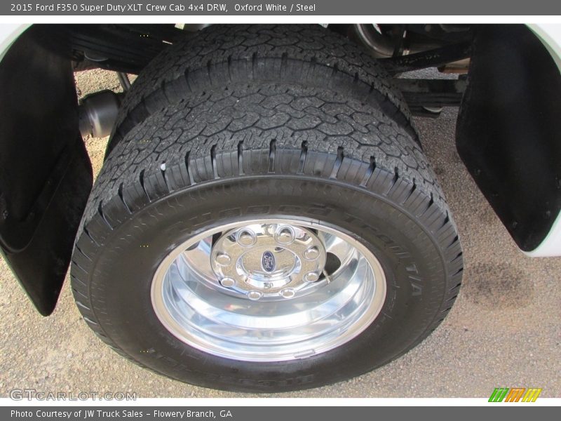 Oxford White / Steel 2015 Ford F350 Super Duty XLT Crew Cab 4x4 DRW