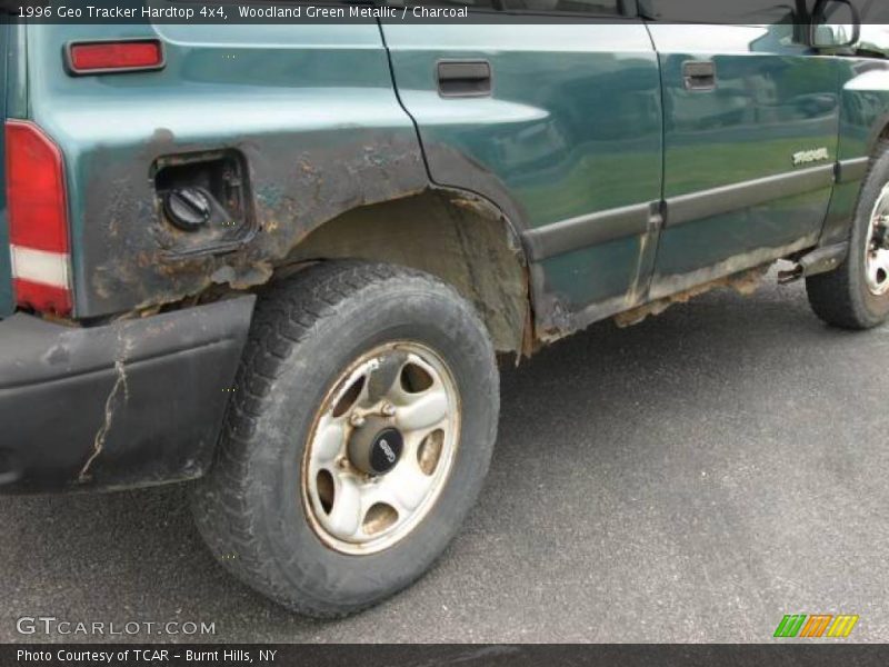 Woodland Green Metallic / Charcoal 1996 Geo Tracker Hardtop 4x4